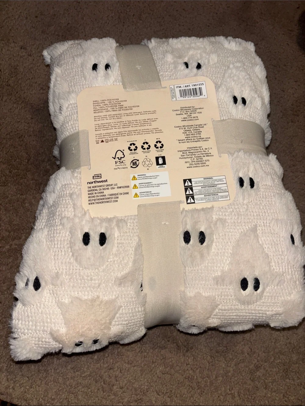 Costco soft embroidered